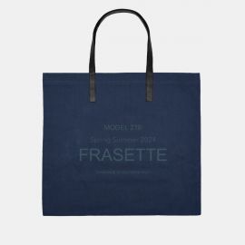 Shopping Bag Frasette in denim stampa logo L