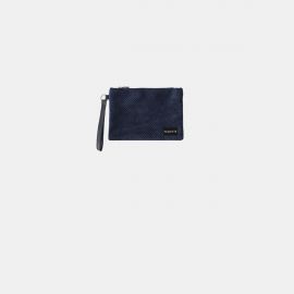 Pochette Frasette in pelle blu traforata SP