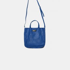 Sack Bag Frasette in pelle azzurra S