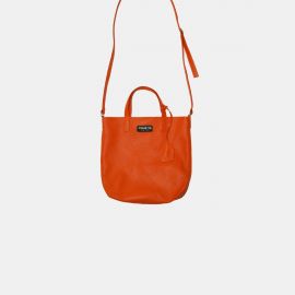 Sack Bag Frasette in pelle arancione S