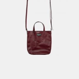 Sack Bag Frasette in pelle bordeaux S