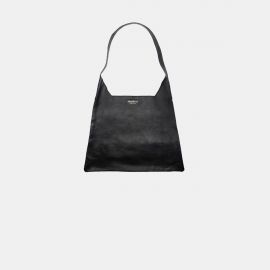 W Bag Frasette in pelle nera liscia S 