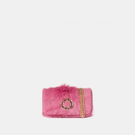 Mini bag Frasette in pelle finto cavallino fucsia TU