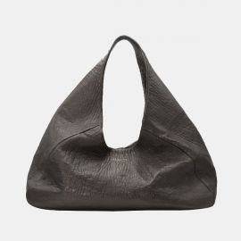 Hobo bag Frasette in pelle ferro goffrata L