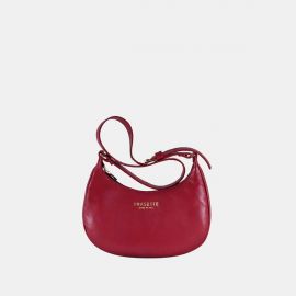 Hobo bag Frasette in pelle bordeaux S